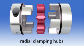coupling with clamping hub