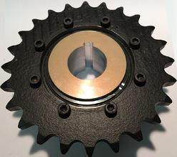 sprocket mounted on torque limiter