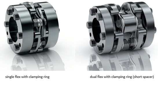 Clamp Flexible Disc Coupling Motor Coupler Shaft 40mm OD 8mm x 12mm Bore,8N.m-80N.m Torque 34mm Length 